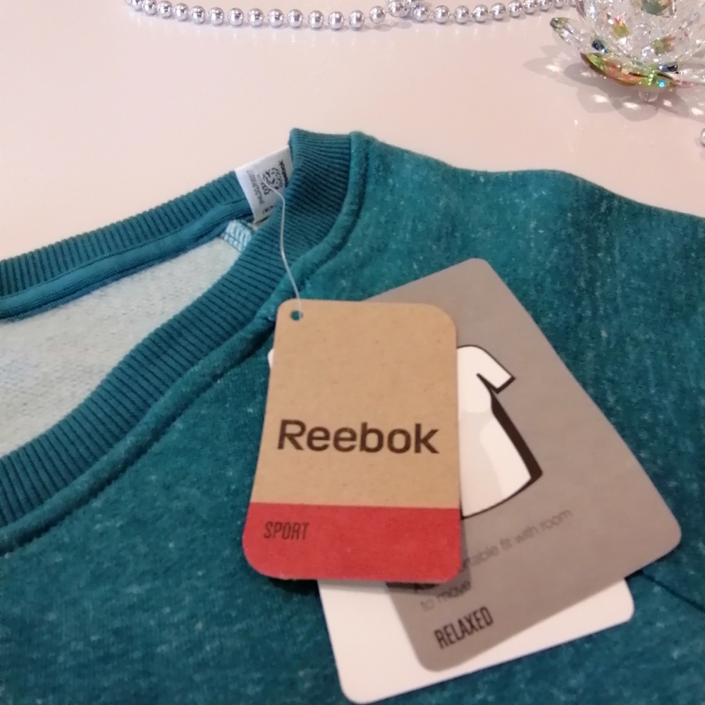 REEBOK Teal Boatneck Pullover BNWT - Picture 6 of 9